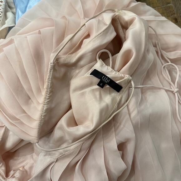 Tibi New York blush pink pleated dress maxi - Picture 9 of 10